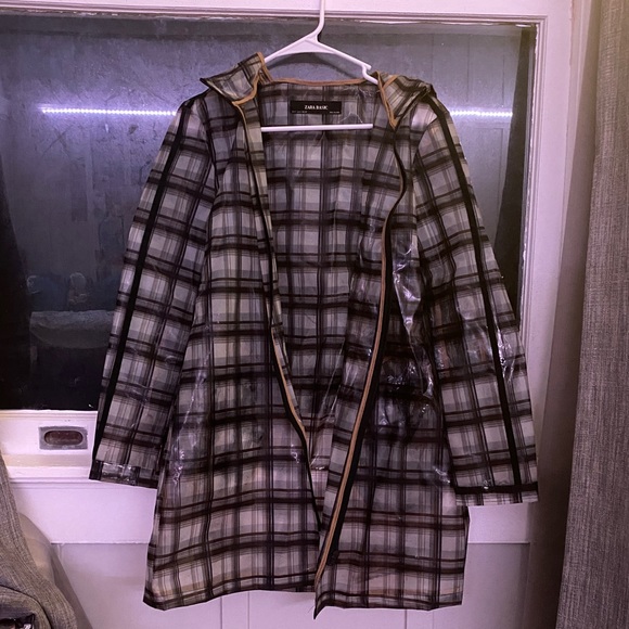 burberry clear raincoat
